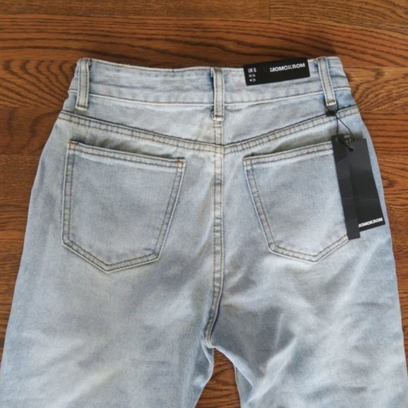 Momokrom Shredded Distressed Jeans 25 Light Blue - Picture 7 of 7